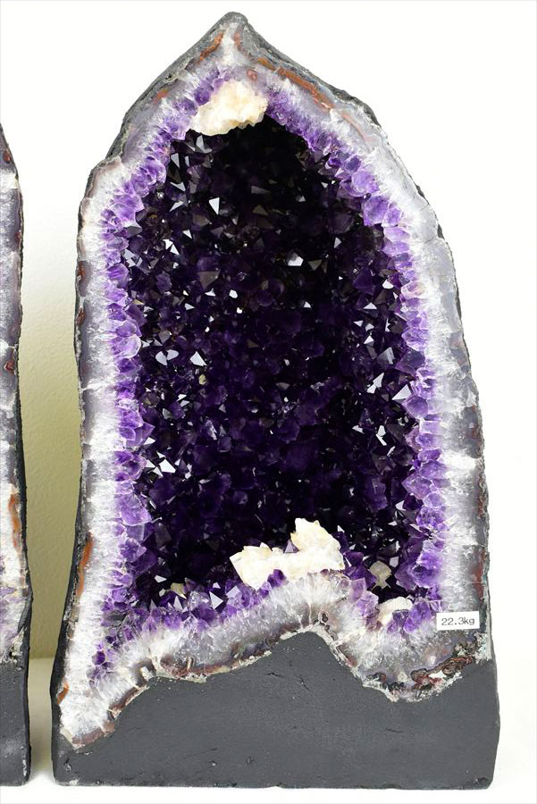 アメジスト ペアドーム アメジストジオード 紫水晶｜置物｜インテリア