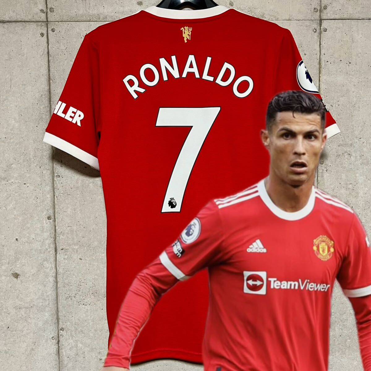 極美品 】21/22シーズン マンチェスター・U ♯7 C・ロナウド【Lサイズ